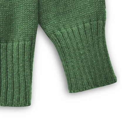 Pull à col roulé, en maille à motifs